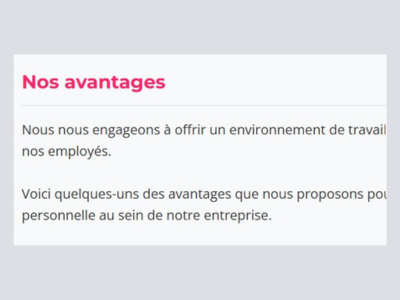 Image 1 des avantages