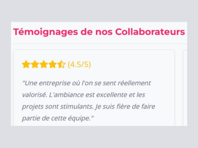 Image 1 des avis employés